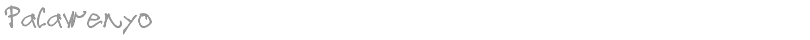 Palawenyo font preview